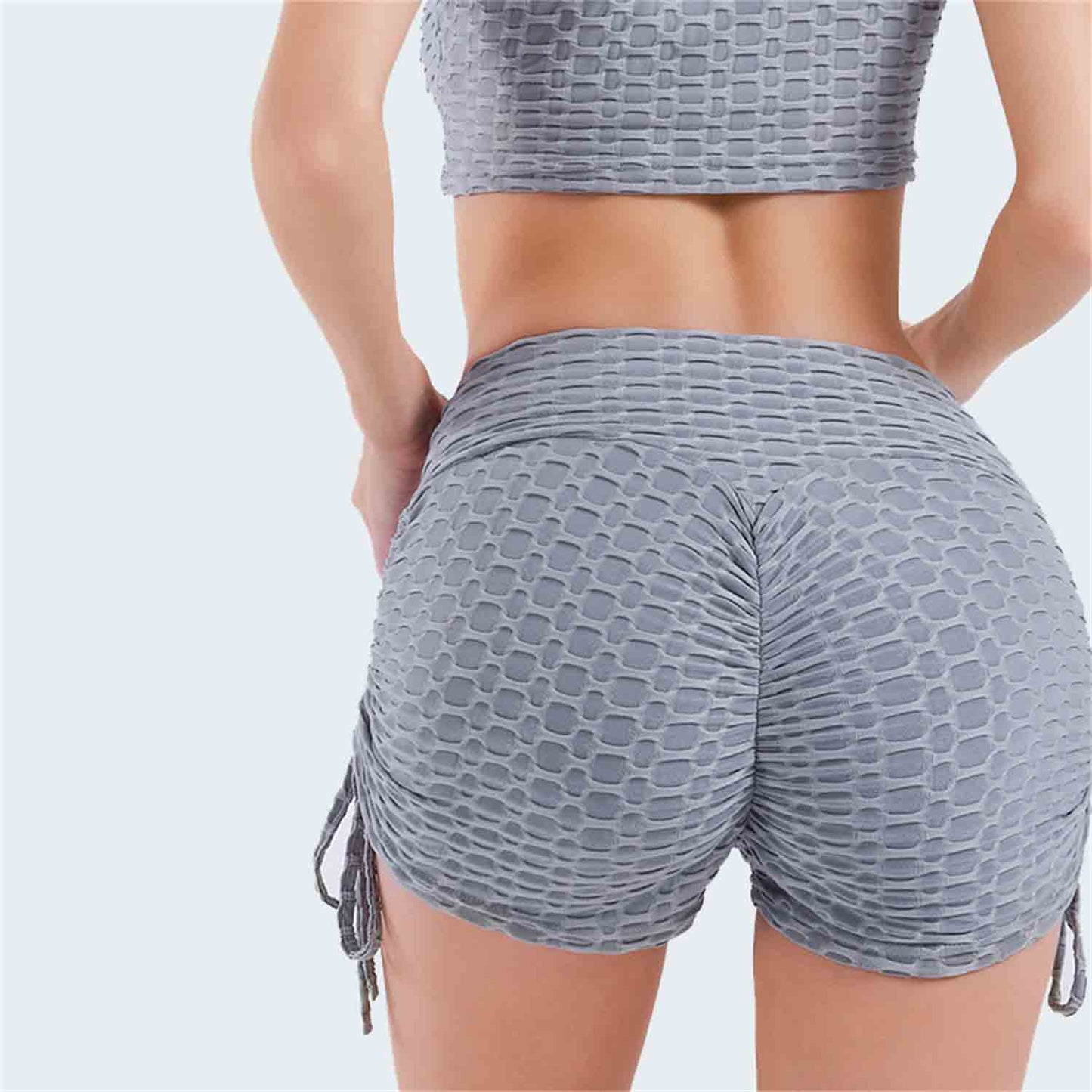 2022 Summer Women's Yoga Clothes Bubble Sports Suits Gathering Bras Fitness Underwear Yoga Shorts