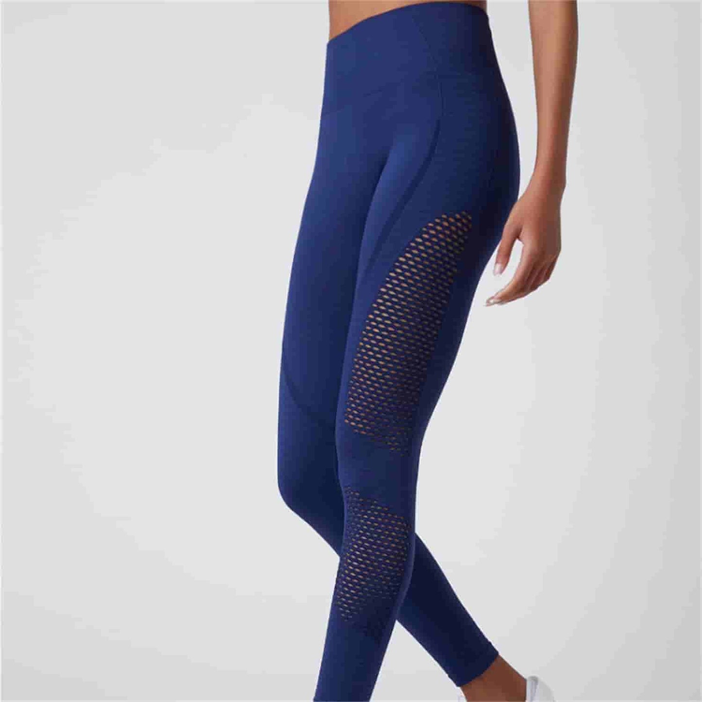 Woman Fitness Clothing Yoga Pants Mesh Leggings High Waist Quick Drying Sports Pants