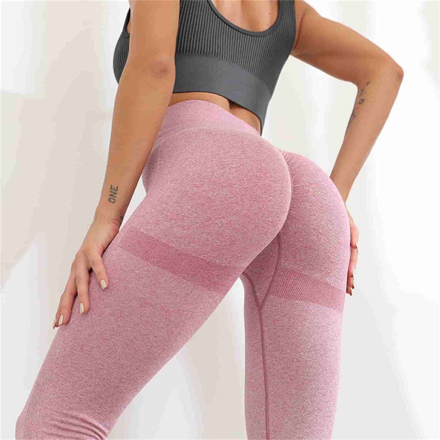 High Waist Peach Hip Leggings For Women Fitness Pants Quick Drying Yoga Pant Gym Clothing