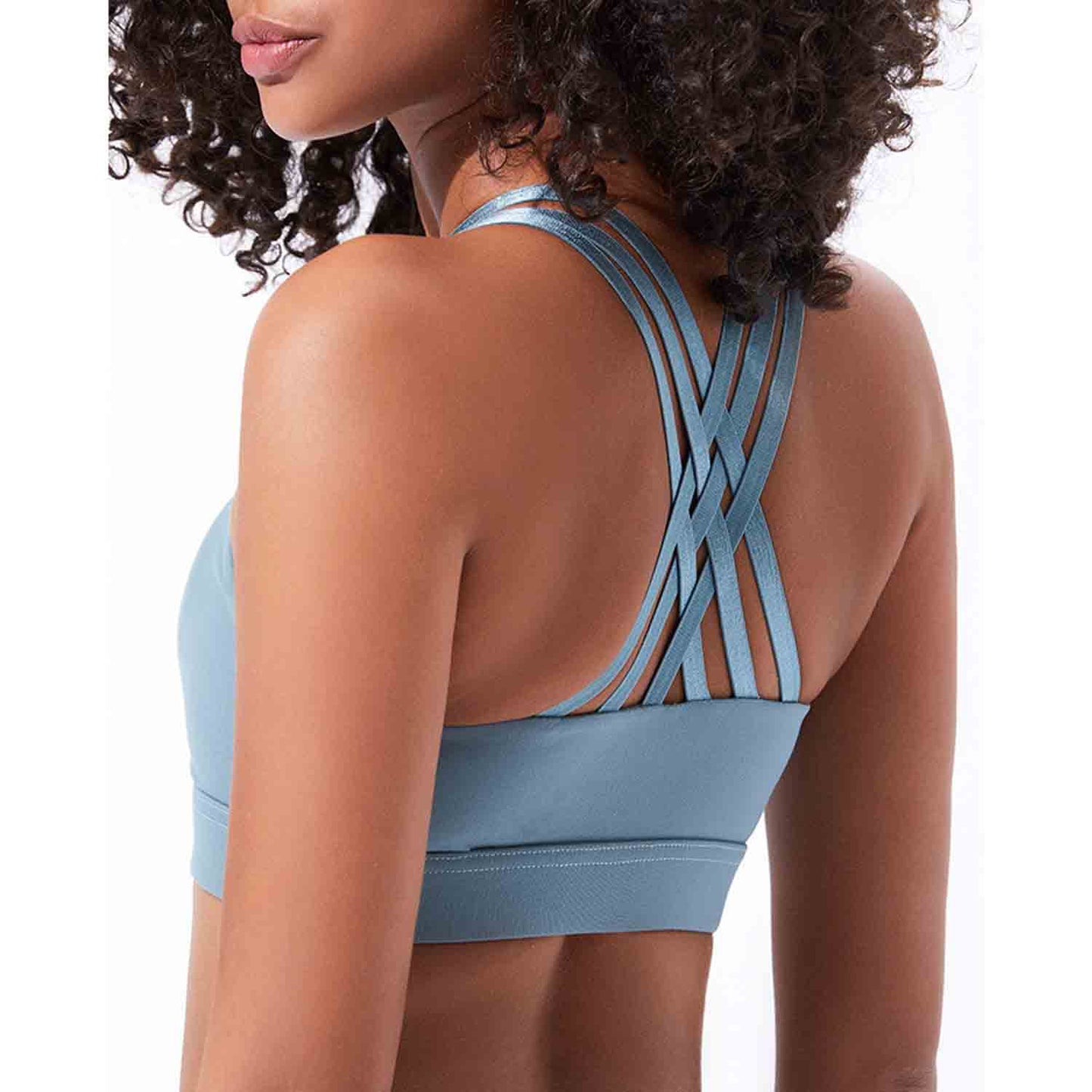 Women Sports Underwear Fitness Running Tops Shockproof Crop Tops Women Seamless Yoga Bra Push up Sport Tops No Steel Ring Bras