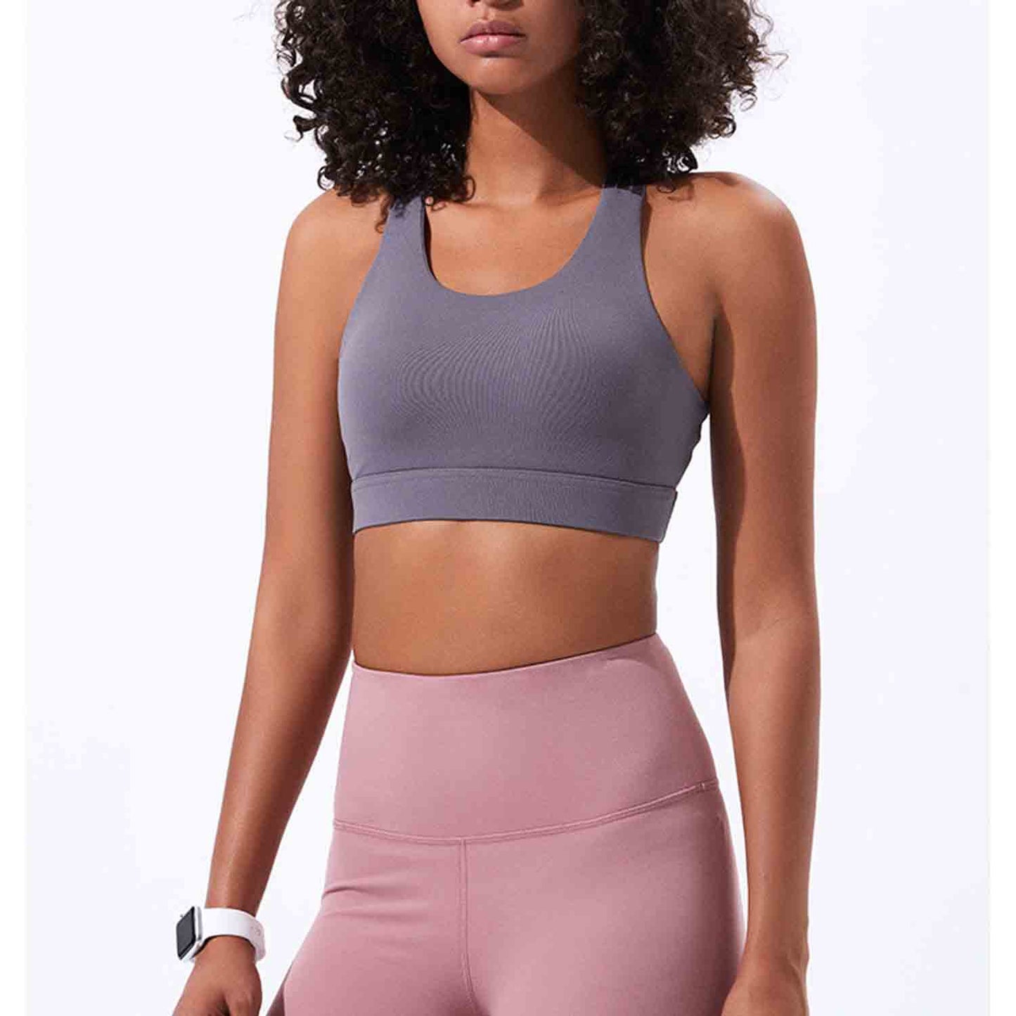 Women Sports Underwear Fitness Running Tops Shockproof Crop Tops Women Seamless Yoga Bra Push up Sport Tops No Steel Ring Bras