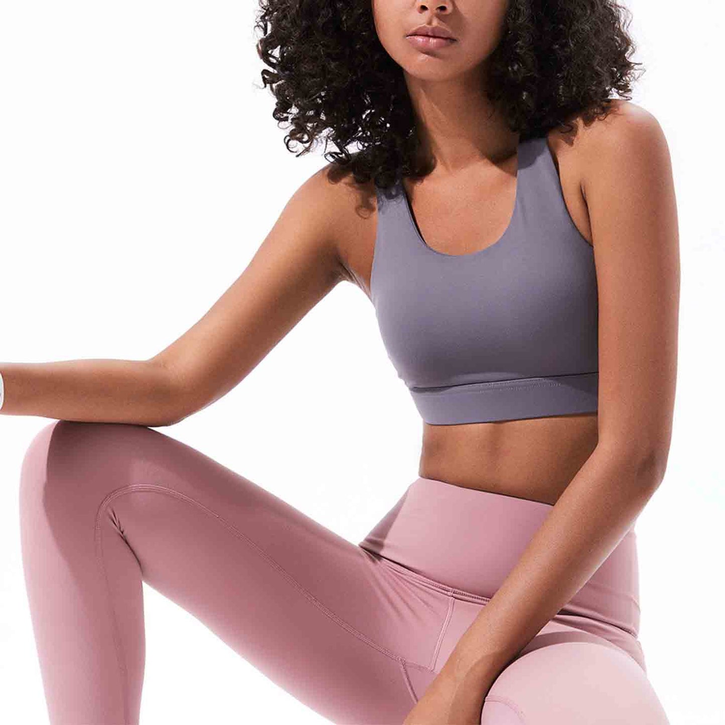 Women Sports Underwear Fitness Running Tops Shockproof Crop Tops Women Seamless Yoga Bra Push up Sport Tops No Steel Ring Bras