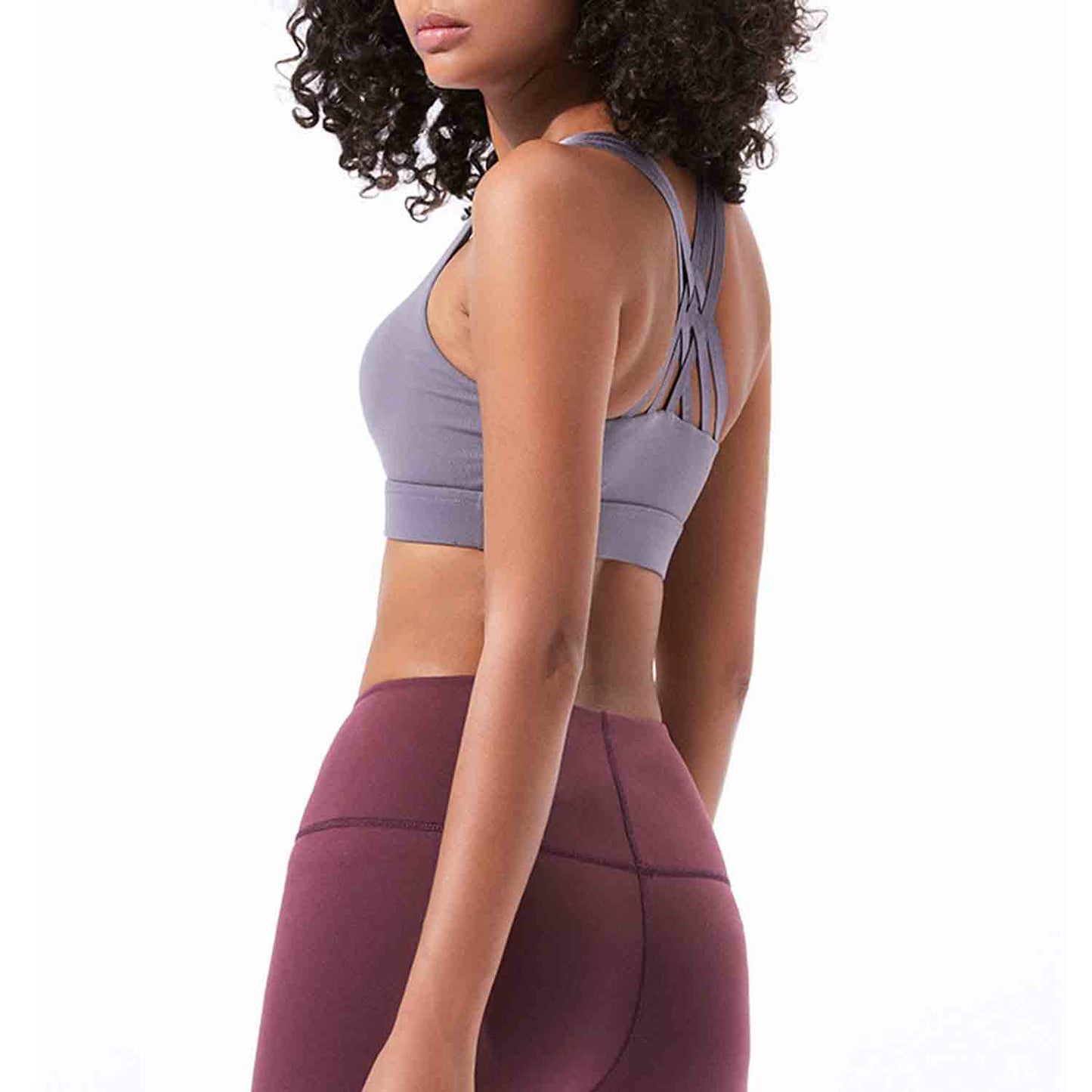 Women Sports Underwear Fitness Running Tops Shockproof Crop Tops Women Seamless Yoga Bra Push up Sport Tops No Steel Ring Bras