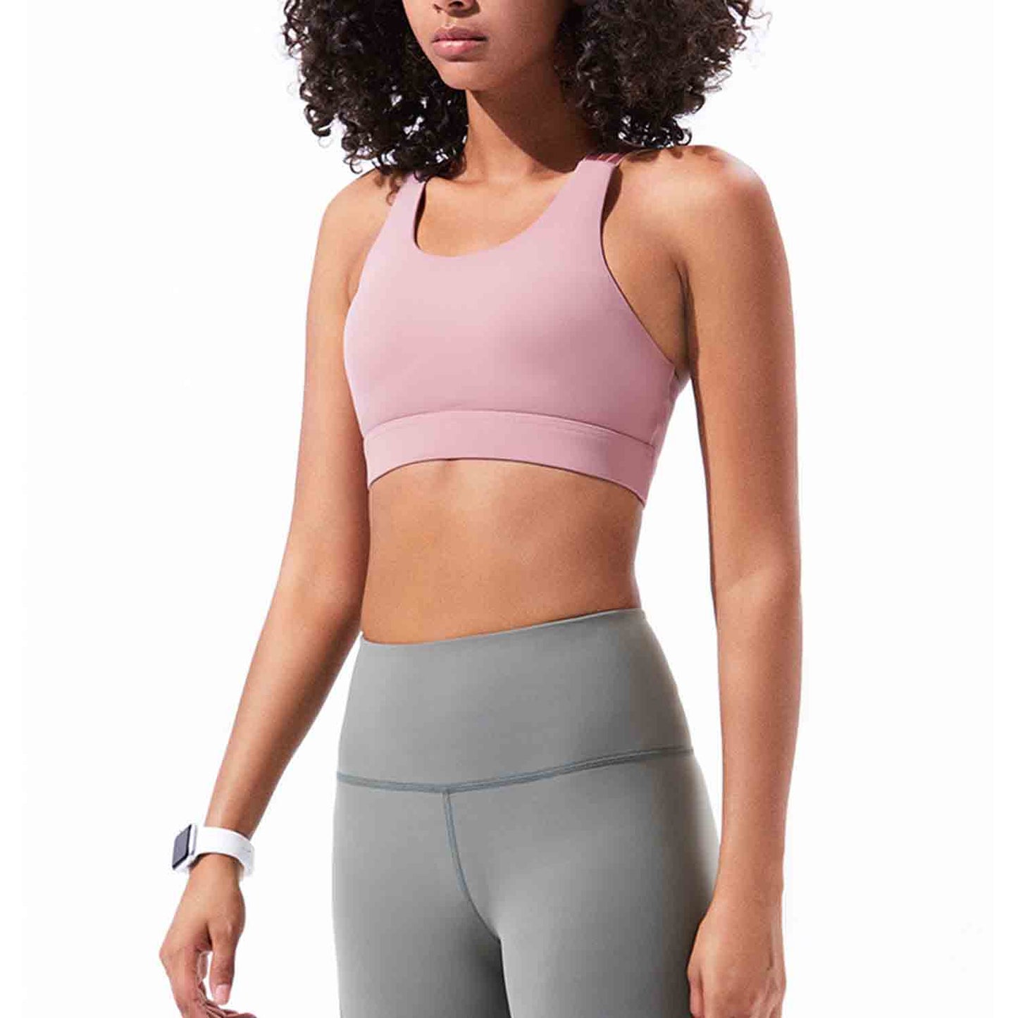Women Sports Underwear Fitness Running Tops Shockproof Crop Tops Women Seamless Yoga Bra Push up Sport Tops No Steel Ring Bras