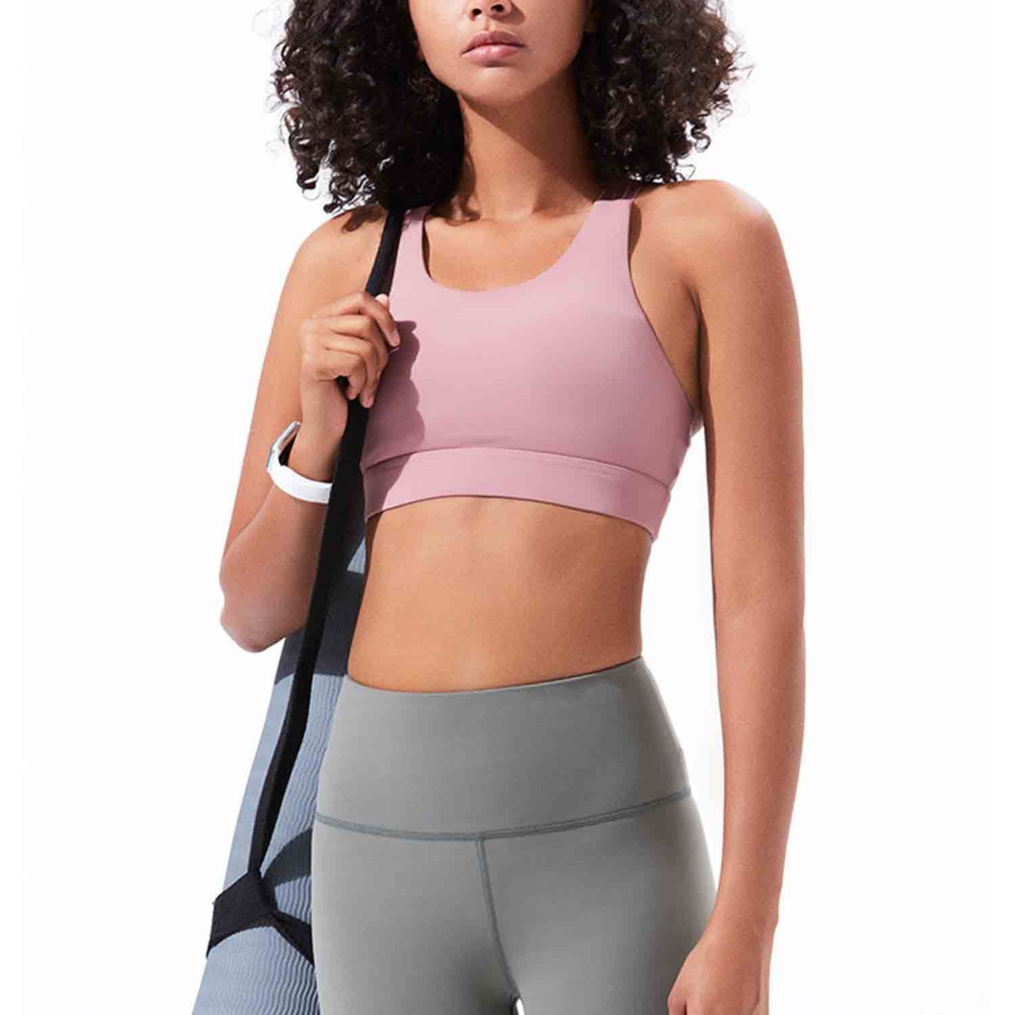 Women Sports Underwear Fitness Running Tops Shockproof Crop Tops Women Seamless Yoga Bra Push up Sport Tops No Steel Ring Bras