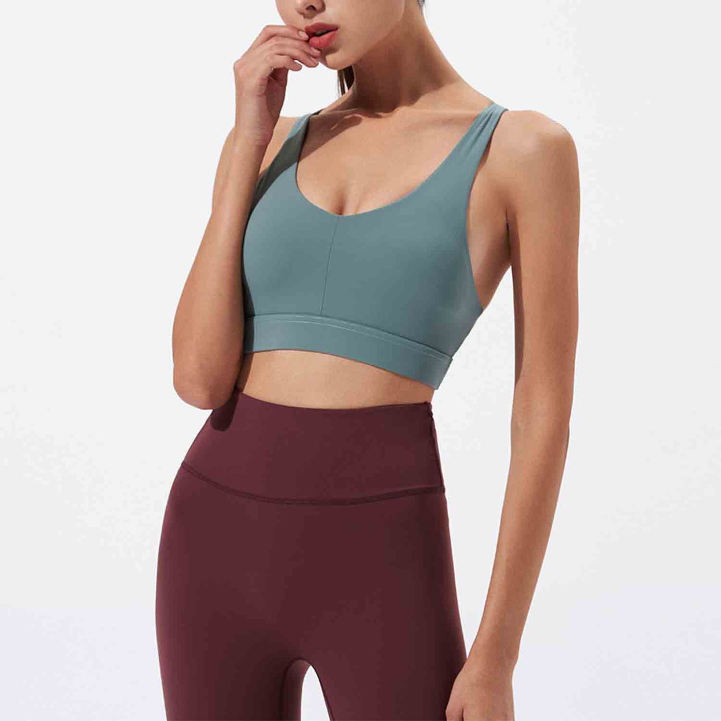 Sports Underwear Fitness Running Tops Women Seamless Yoga Bra Shockproof Crop Tops Push up Sport Tops Gym Breathable Tops
