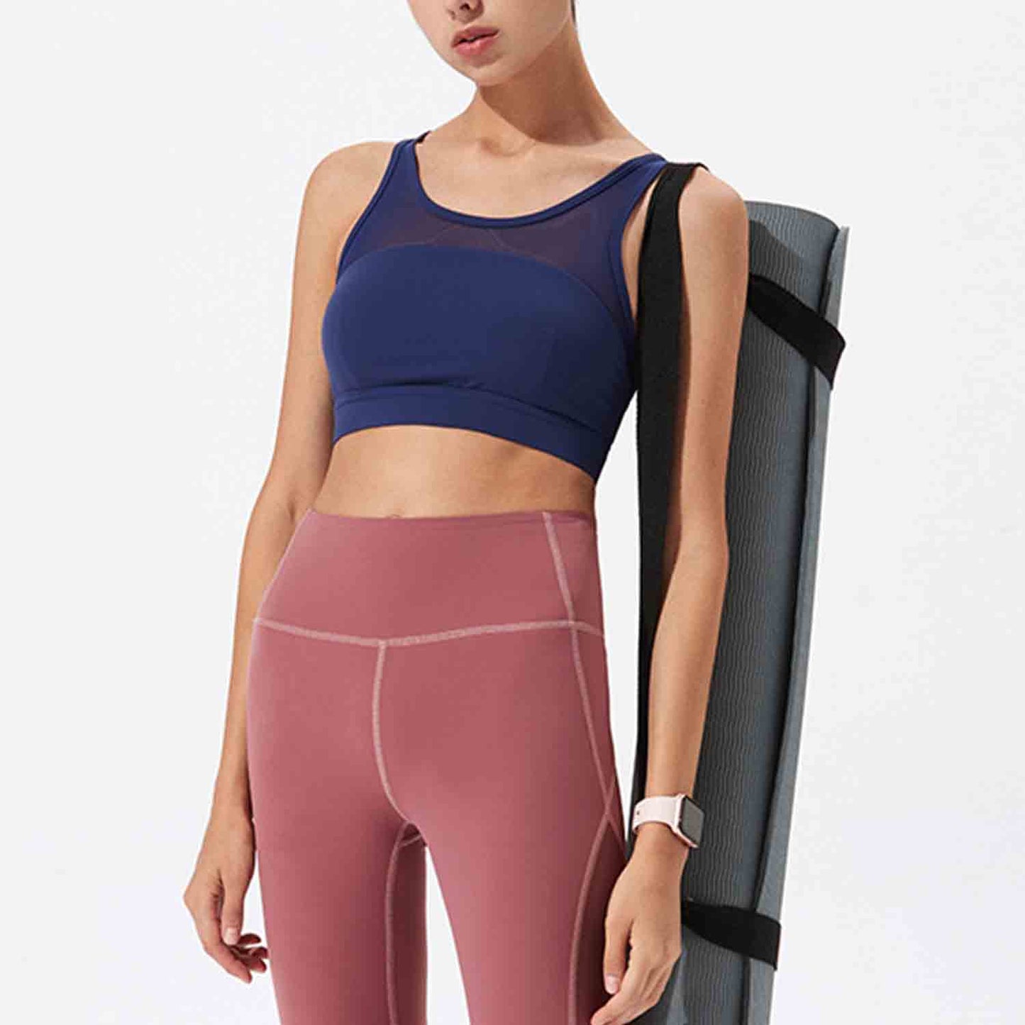 Women Seamless Yoga Bra Sports Underwear Fitness Running Tops Shockproof Crop Tops Push up Sport Tops Gym Breathable Tops