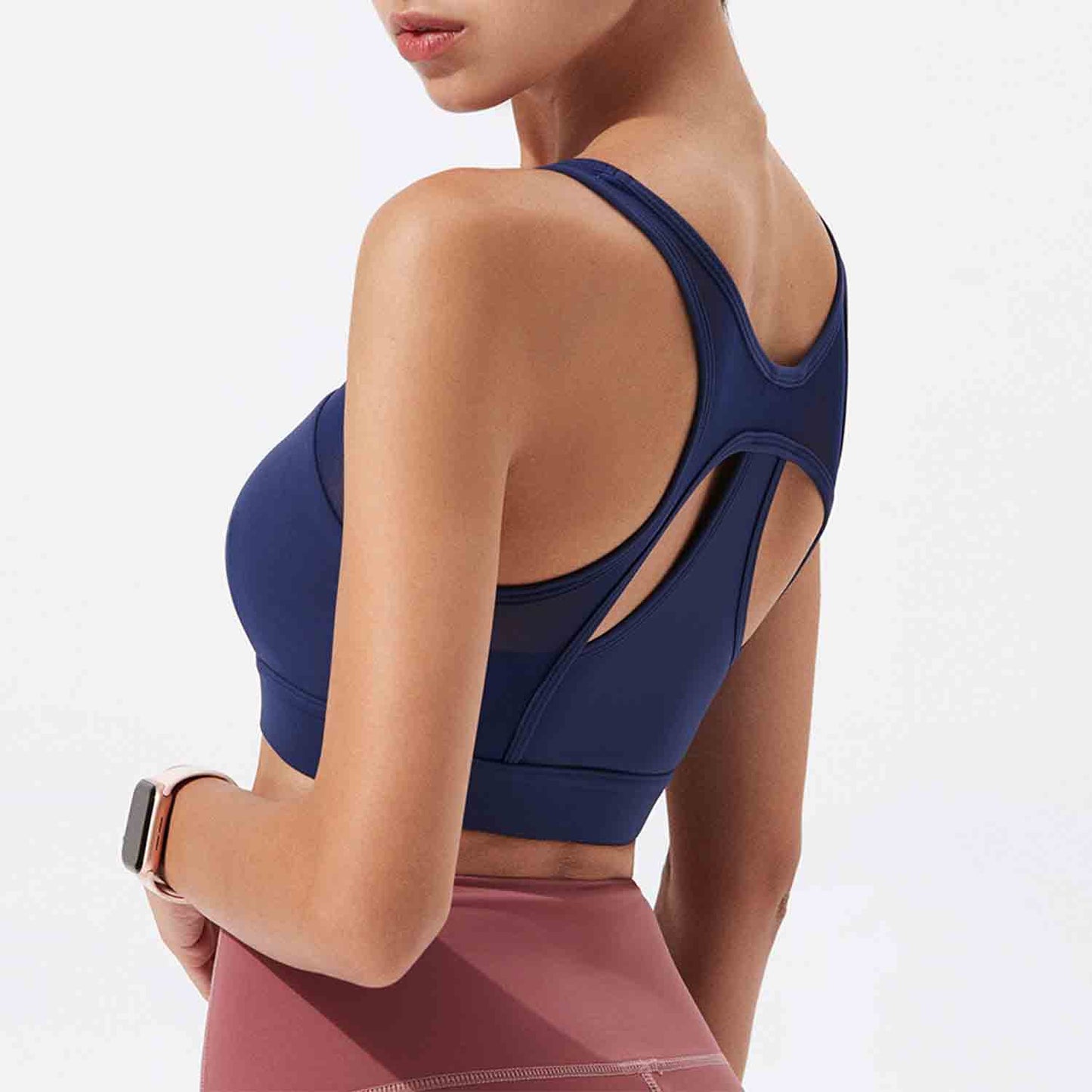 Women Seamless Yoga Bra Sports Underwear Fitness Running Tops Shockproof Crop Tops Push up Sport Tops Gym Breathable Tops
