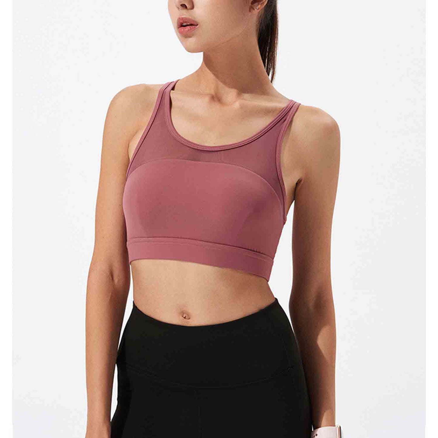 Women Seamless Yoga Bra Sports Underwear Fitness Running Tops Shockproof Crop Tops Push up Sport Tops Gym Breathable Tops