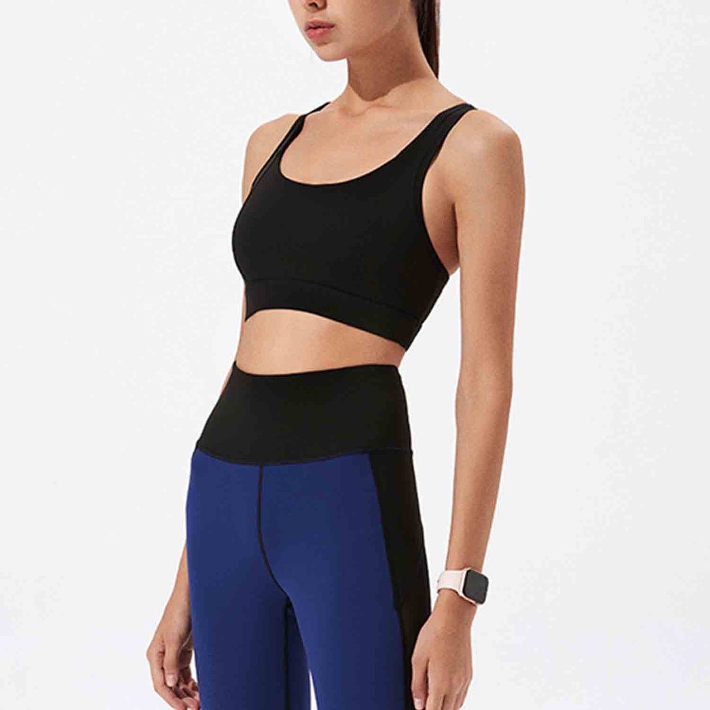 Quick Dry Sports Underwear Fitness Running Tops Women Seamless Yoga Bra Shockproof Crop Tops Push up Gym Breathable Tops