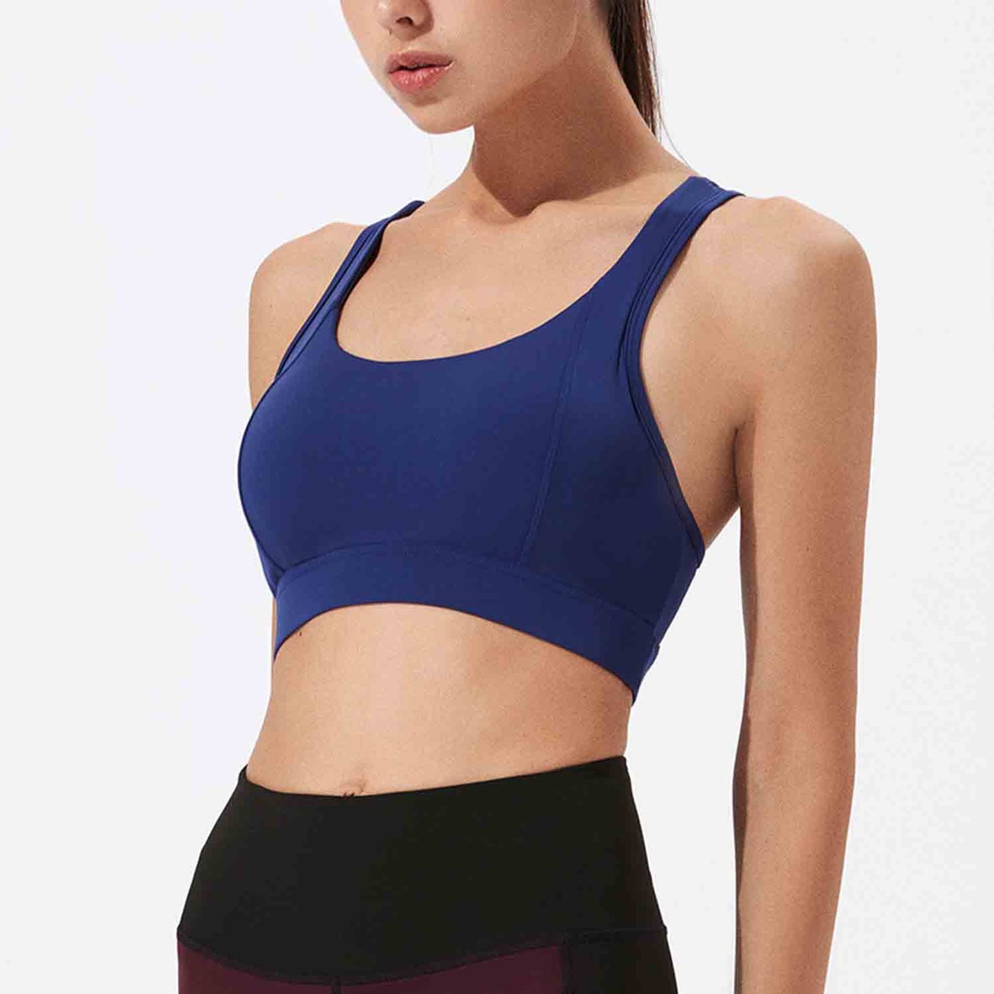 Quick Dry Sports Underwear Fitness Running Tops Women Seamless Yoga Bra Shockproof Crop Tops Push up Gym Breathable Tops