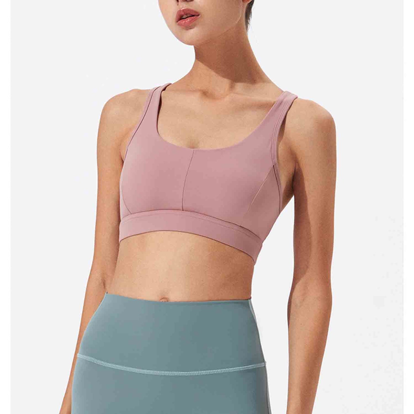 No Steel Ring Bras Tops Women Sports bra Fitness Running Tops Shockproof Crop Tops Push up Sport Tops Gym Breathable
