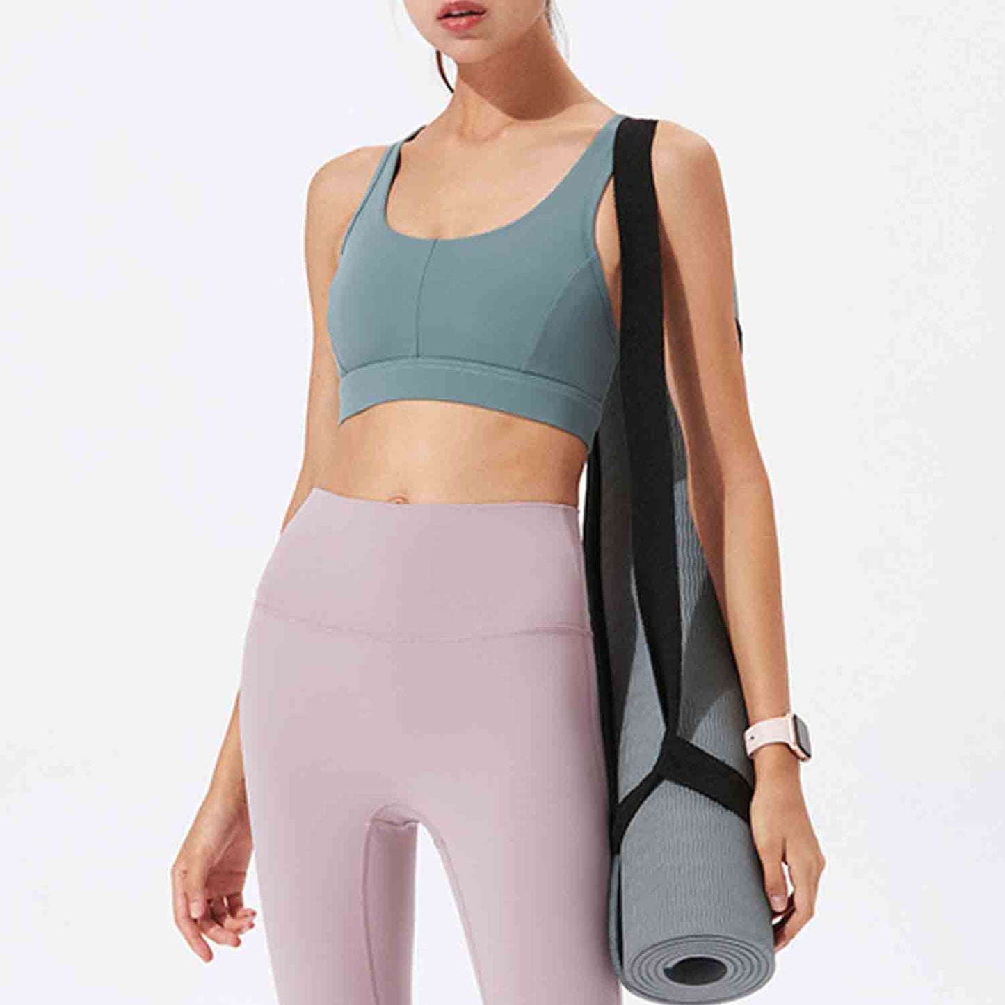 No Steel Ring Bras Tops Women Sports bra Fitness Running Tops Shockproof Crop Tops Push up Sport Tops Gym Breathable