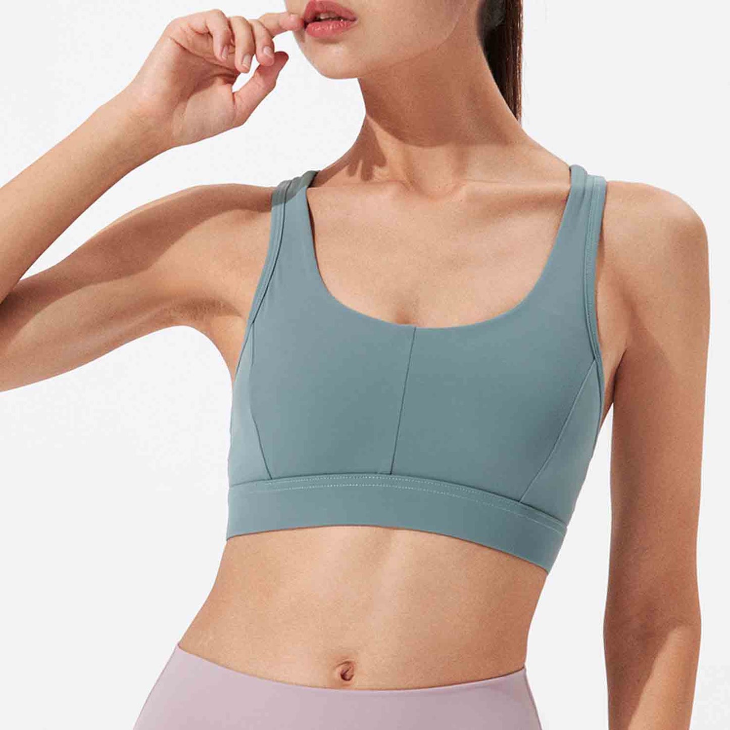 No Steel Ring Bras Tops Women Sports bra Fitness Running Tops Shockproof Crop Tops Push up Sport Tops Gym Breathable