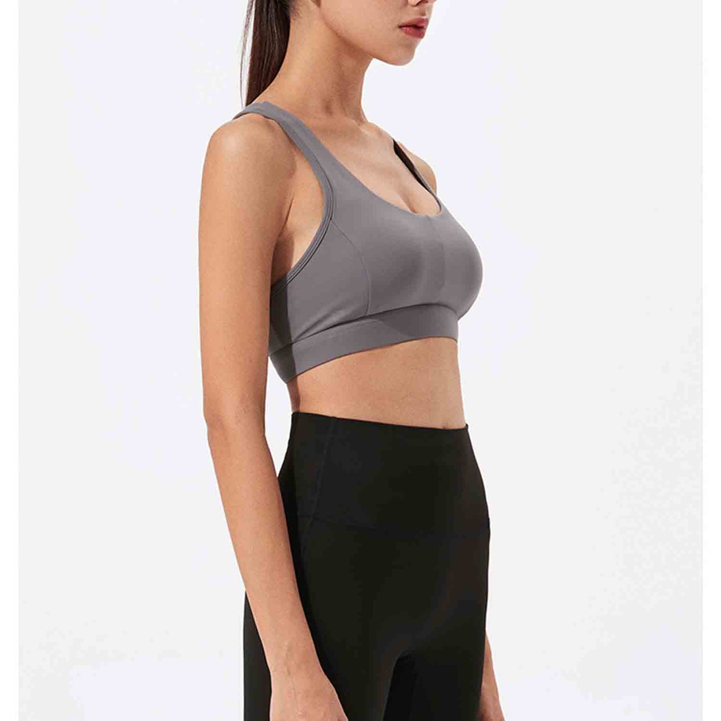 No Steel Ring Bras Tops Women Sports bra Fitness Running Tops Shockproof Crop Tops Push up Sport Tops Gym Breathable