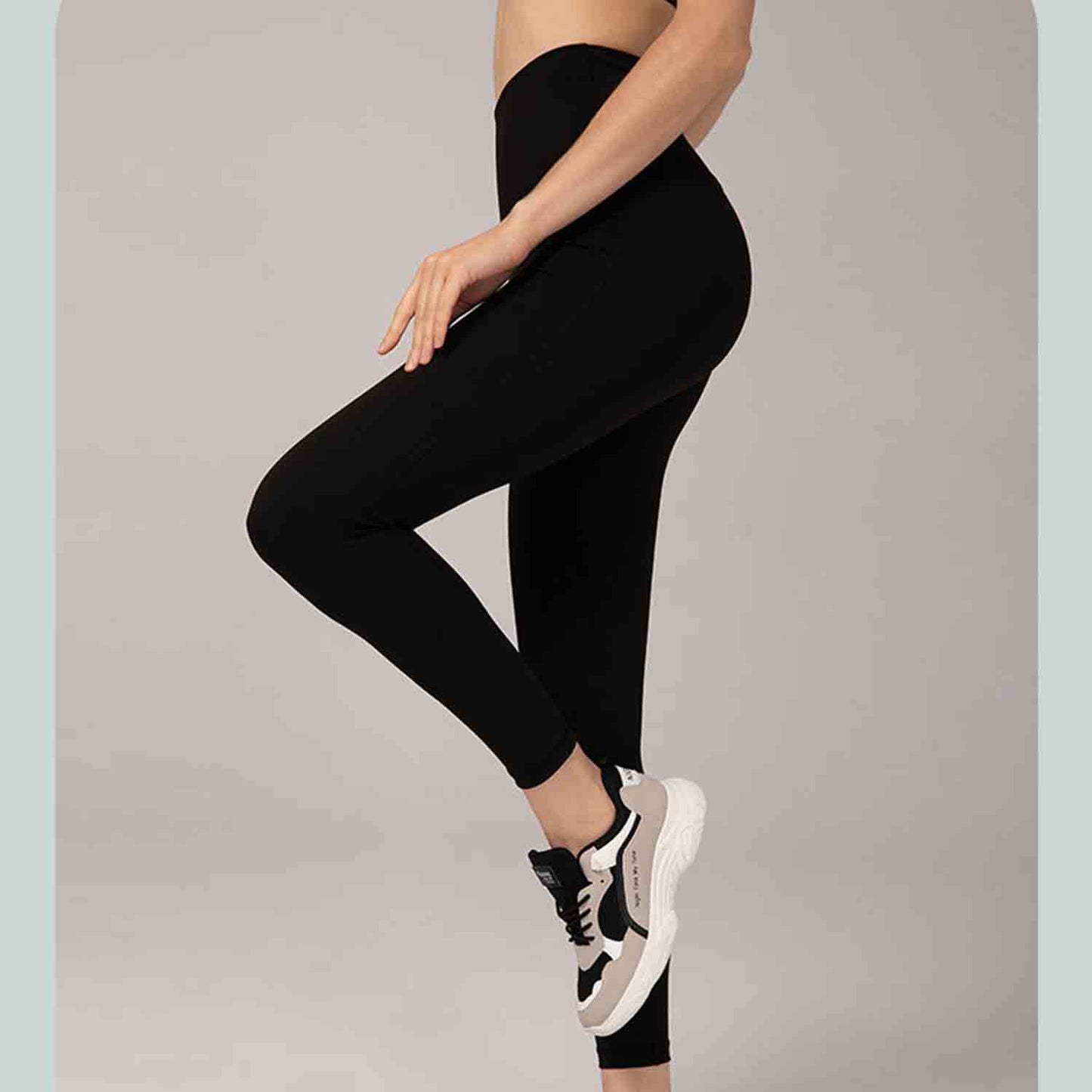 Women High-Rise Walking Leggings High Waist Slimming and High Rise Leggings Fitness Running Yoga Pants