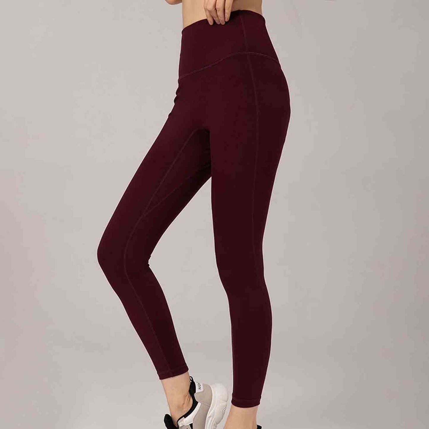 Women High-Rise Walking Leggings High Waist Slimming and High Rise Leggings Fitness Running Yoga Pants