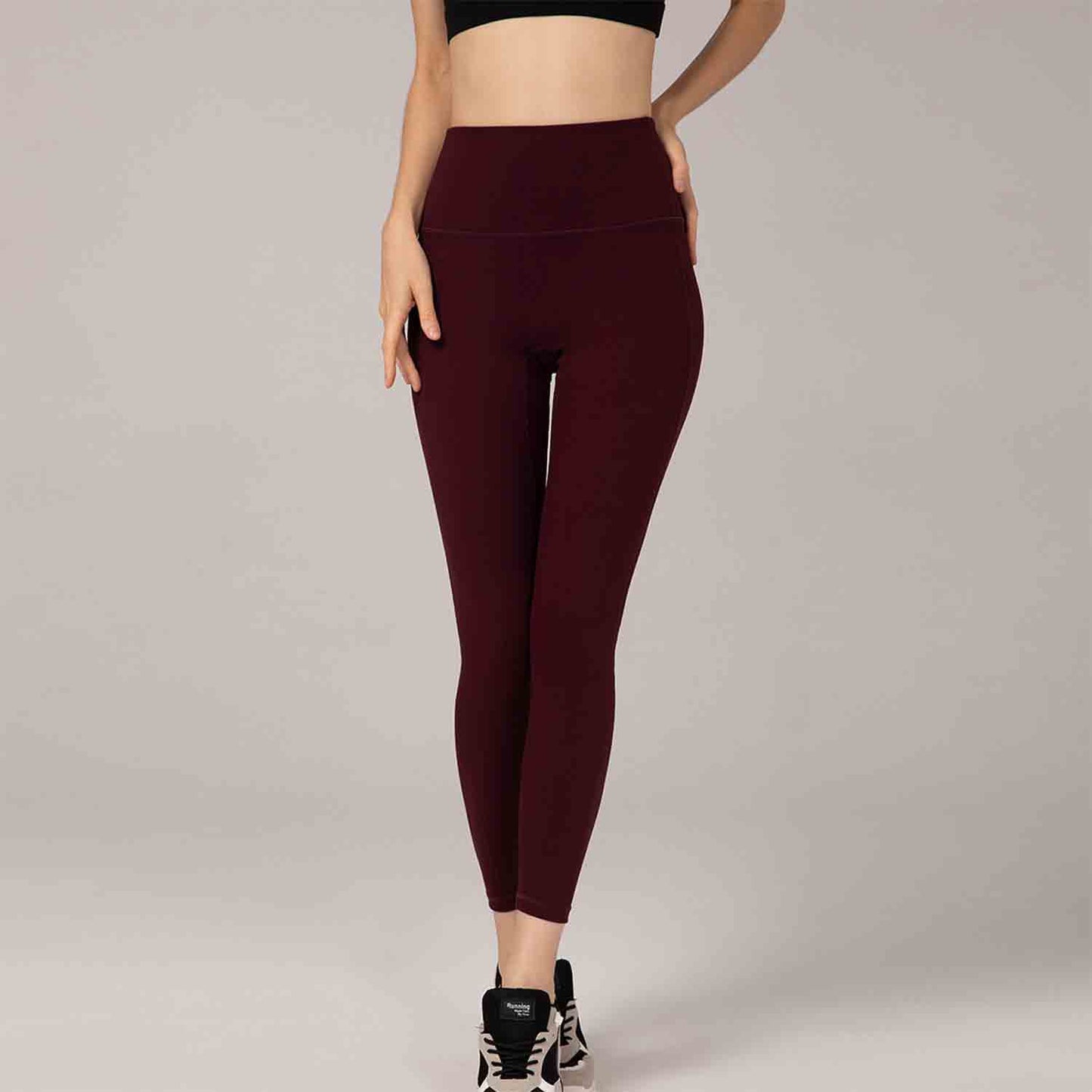 Women High-Rise Walking Leggings High Waist Slimming and High Rise Leggings Fitness Running Yoga Pants
