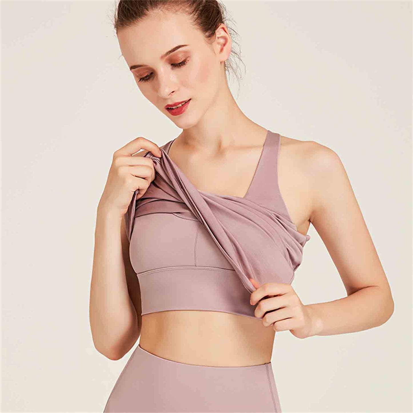 New Sports Vest Running Fitness Wear Beauty Back Moisture Wicking Sports Top Sexy Bra Loose Yoga Wear
