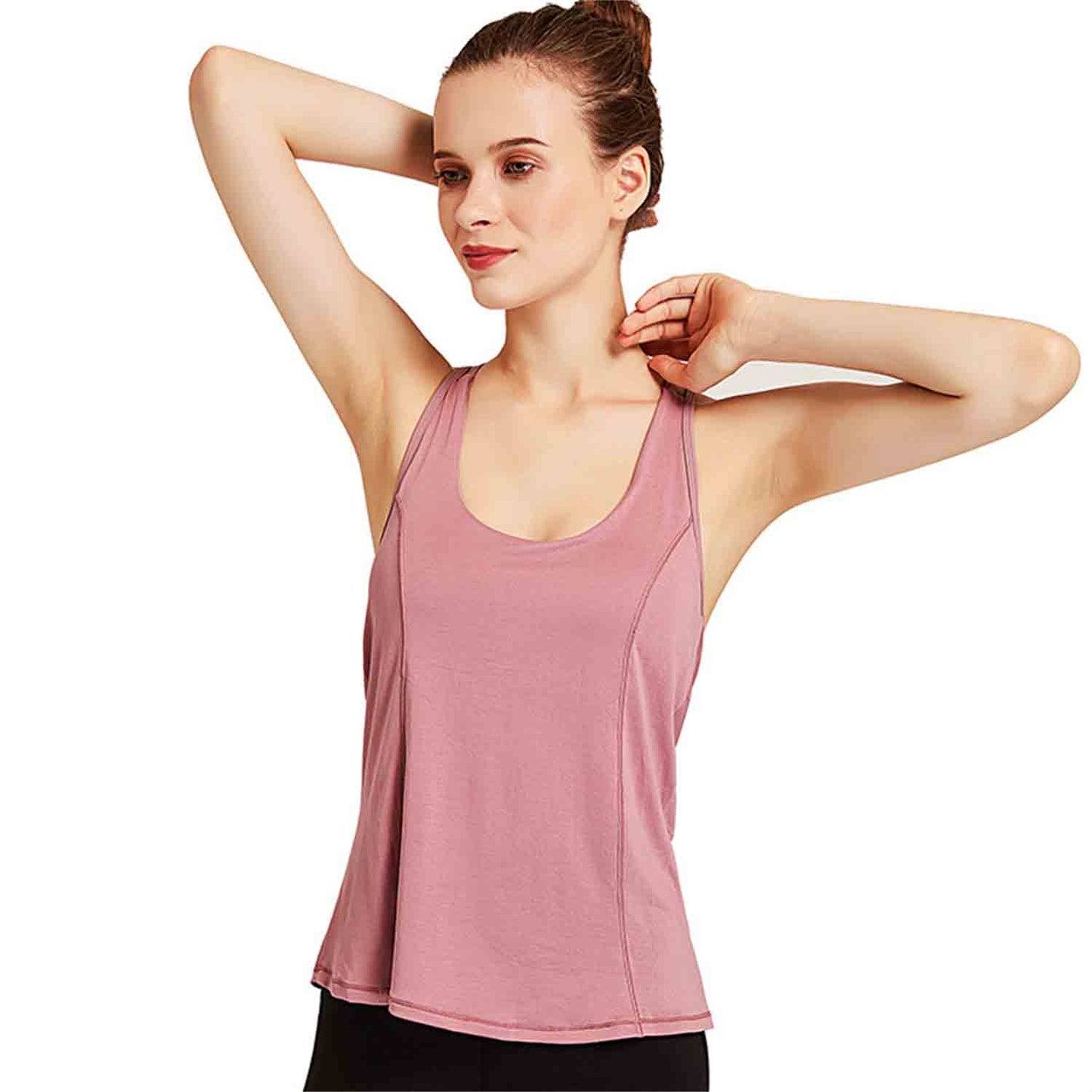 Women's New Sports Vest Running Fitness Wear Beauty Back Moisture Wicking Sports Top Sexy Bra Loose Yoga Wear