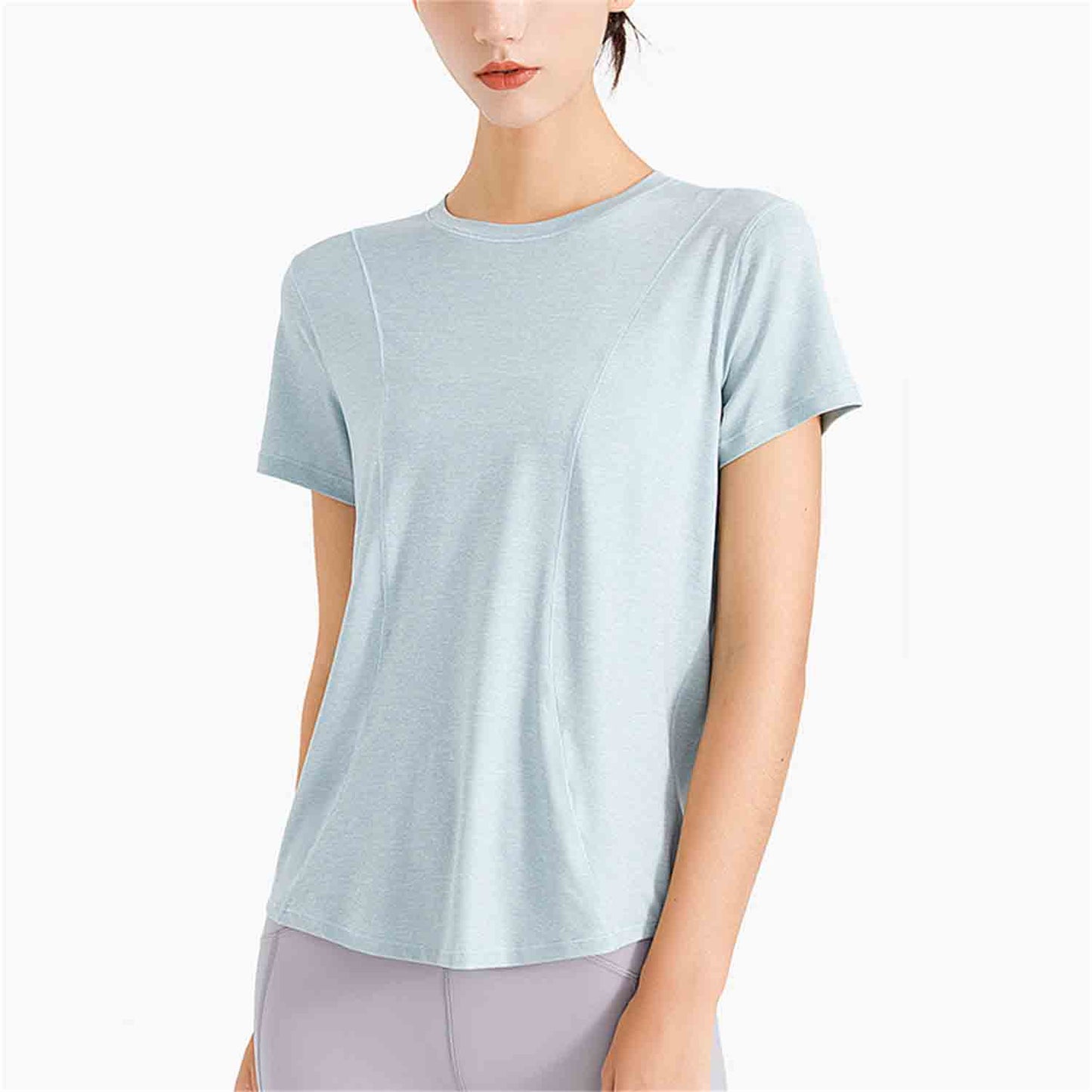 Sports T-shirt Yoga Clothes Loose Mesh Cool Breathable Quick Dry Tops Fitness Clothes Short-sleeved Outdoor Running Shirts