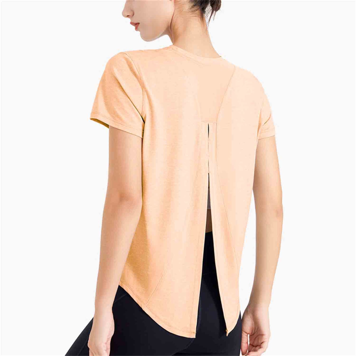 Sports T-shirt Yoga Clothes Loose Mesh Cool Breathable Quick Dry Tops Fitness Clothes Short-sleeved Outdoor Running Shirts