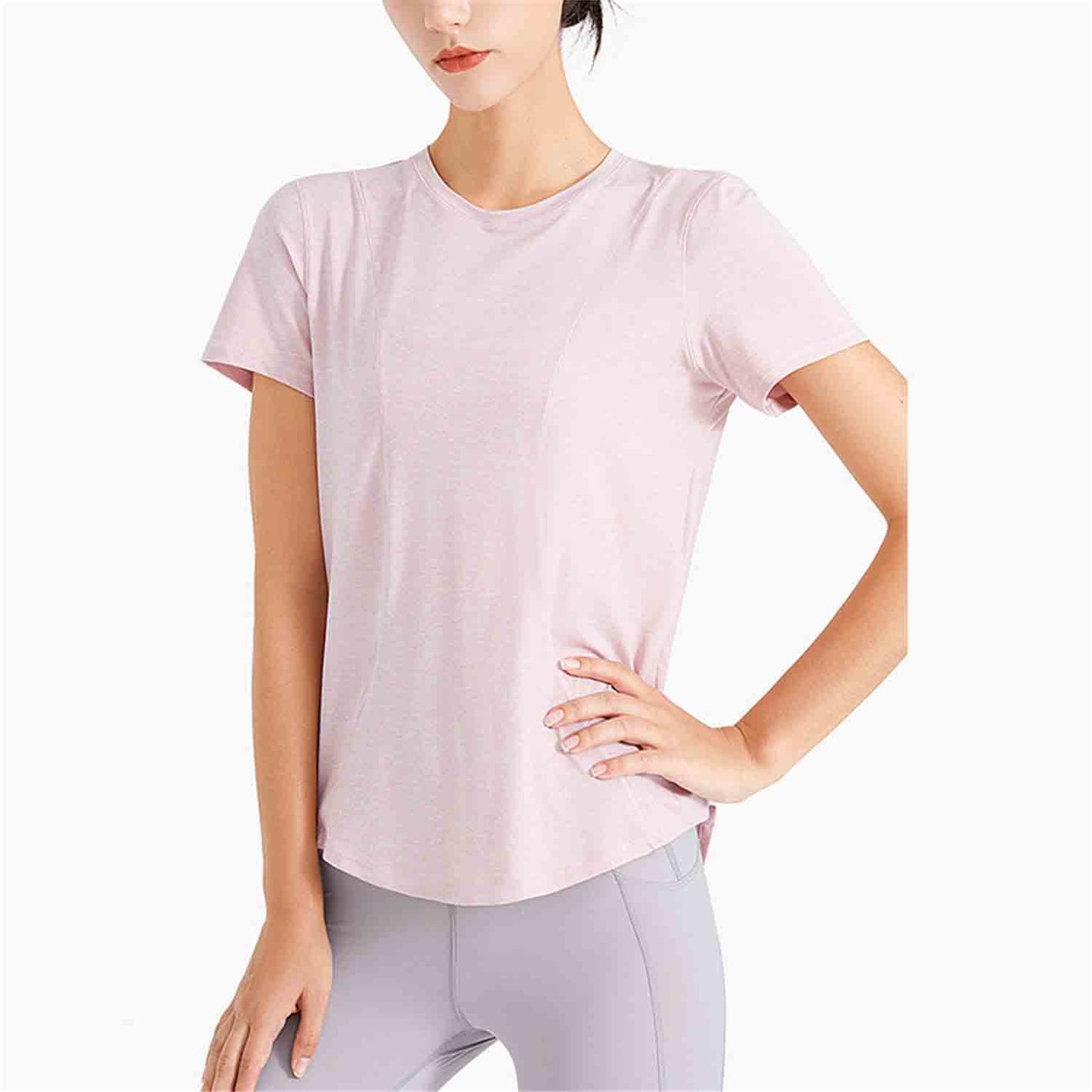 Sports T-shirt Yoga Clothes Loose Mesh Cool Breathable Quick Dry Tops Fitness Clothes Short-sleeved Outdoor Running Shirts