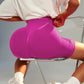 Women Gym Workout Seamless Shorts High Waisted Biker Scrunch Butt Booty Athletic Yoga Shorts