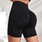 Women Gym Workout Seamless Shorts High Waisted Biker Scrunch Butt Booty Athletic Yoga Shorts
