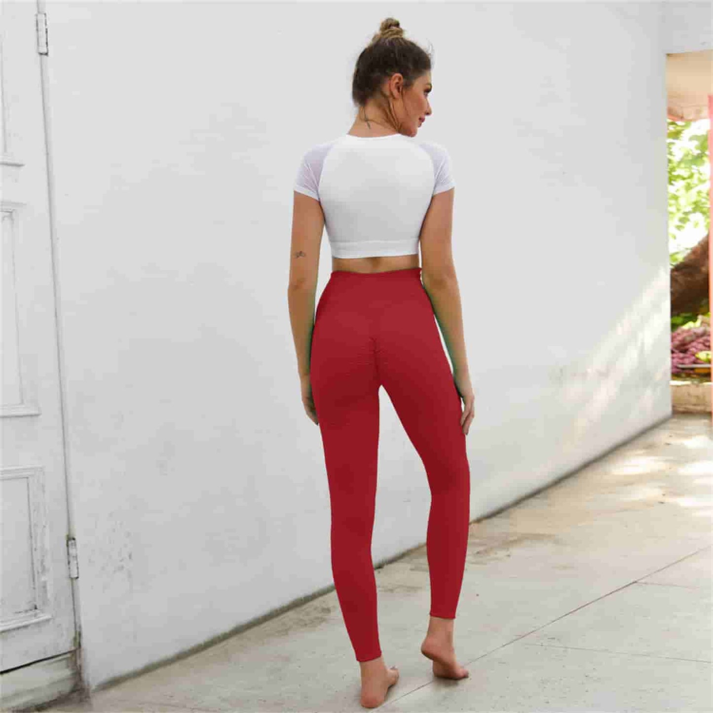 Peach Buttocks Fitness Yoga Pants High Waist And Beautiful Buttocks Sports Tights