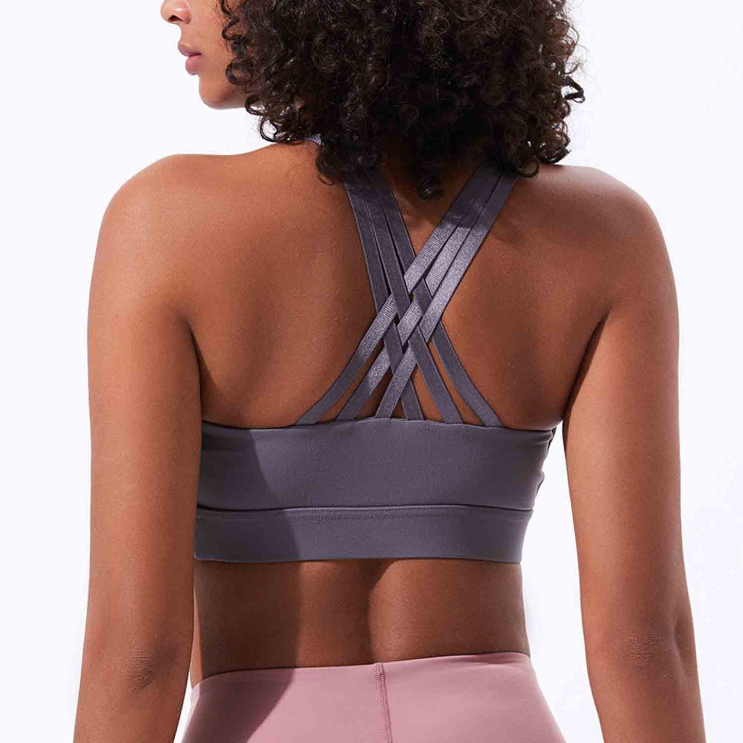 Women Sports Underwear Fitness Running Tops Shockproof Crop Tops Women Seamless Yoga Bra Push up Sport Tops No Steel Ring Bras