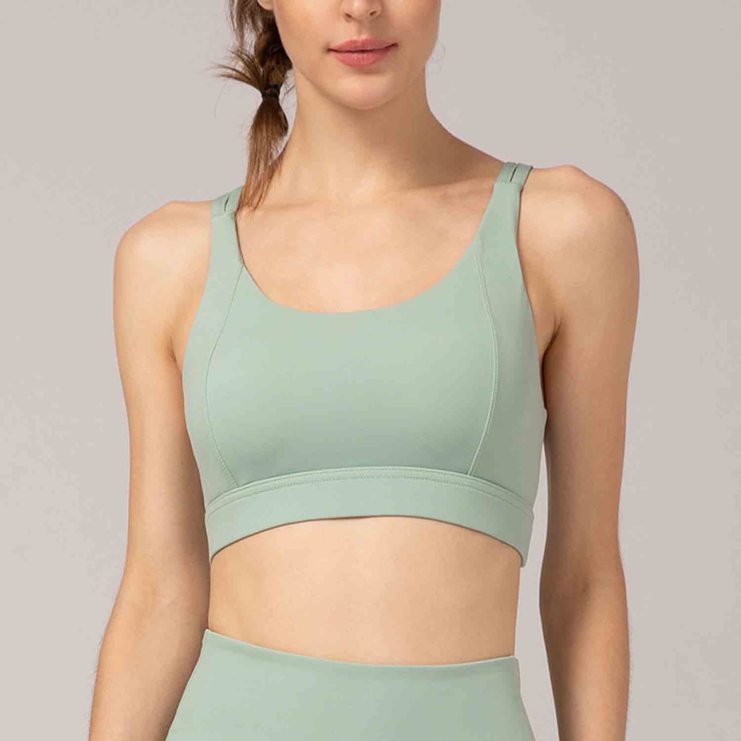 Women Yoga Underwear Daily Athletic Tops Women Shockproof Gather Yoga Running Fitness Underwear No Steel Ring Bras