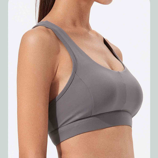 No Steel Ring Bras Tops Women Sports bra Fitness Running Tops Shockproof Crop Tops Push up Sport Tops Gym Breathable