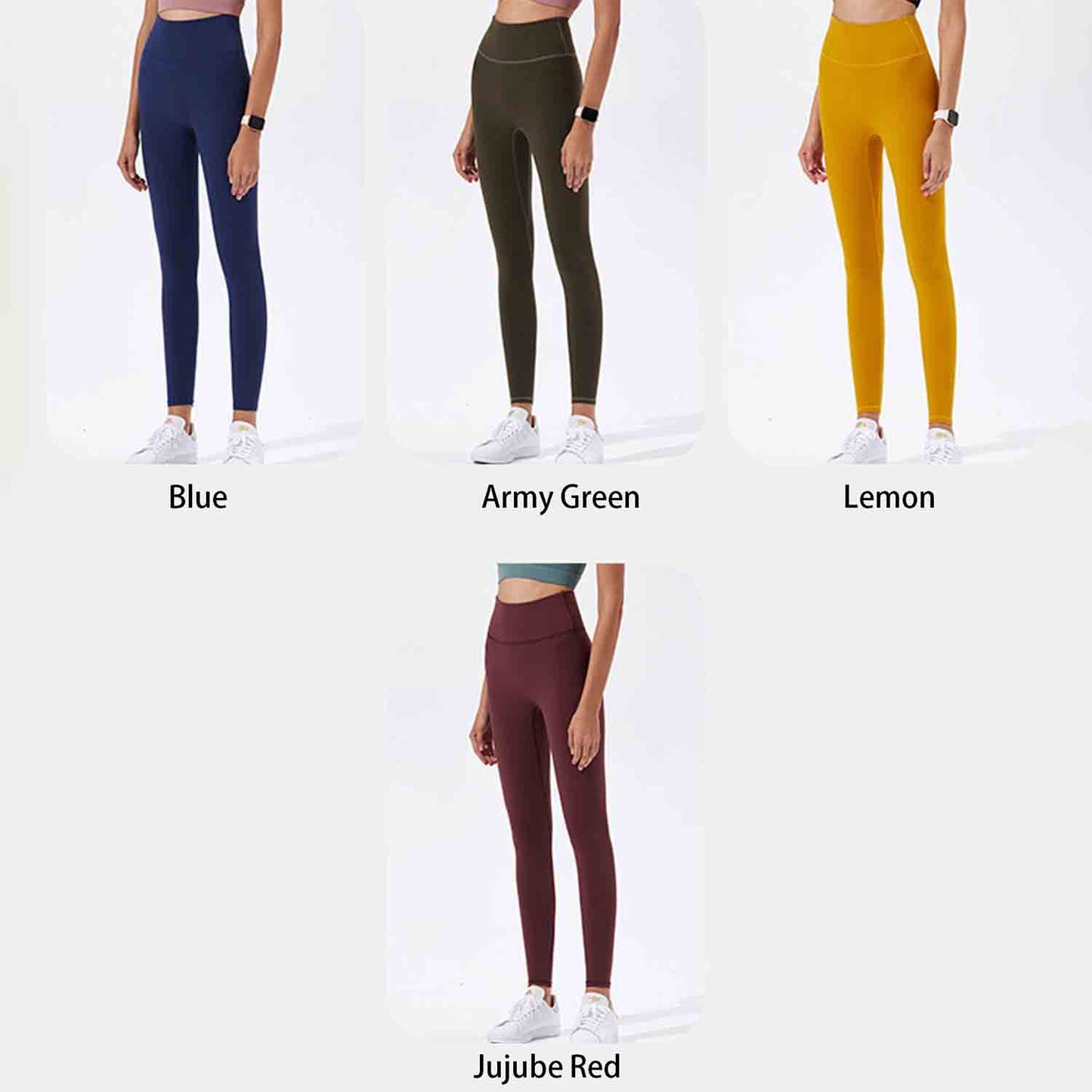 Women's High-Rise Yoga Leggings High Waist Sport Leggings Comfort and Butt Lifting Leggings Fitness Running Yoga Pants