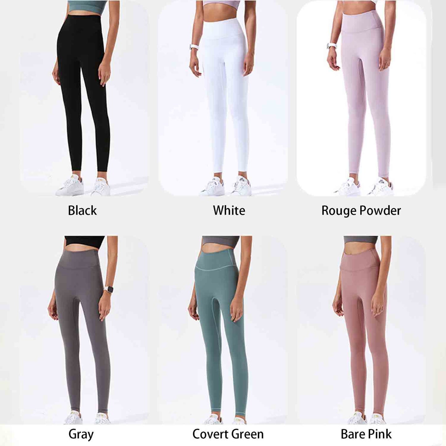 Women's High-Rise Yoga Leggings High Waist Sport Leggings Comfort and Butt Lifting Leggings Fitness Running Yoga Pants