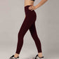 Women High-Rise Walking Leggings High Waist Slimming and High Rise Leggings Fitness Running Yoga Pants