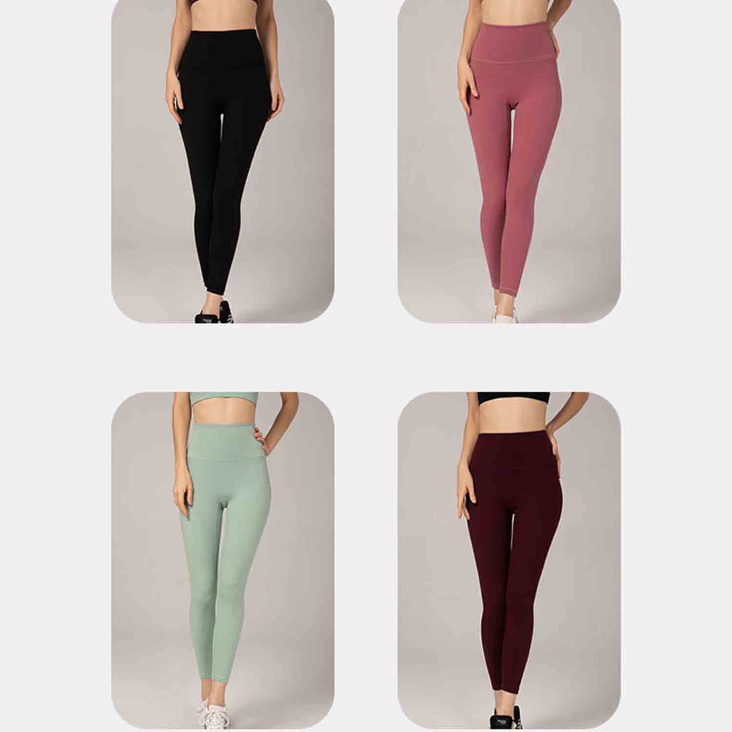 Women High-Rise Walking Leggings High Waist Slimming and High Rise Leggings Fitness Running Yoga Pants