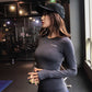 Sports T-shirt Women's Long Sleeve Running Fitness Clothes Sexy Fashion Slim Yoga Clothes Quick Dry Top