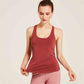 New Sports Vest Running Fitness Wear Beauty Back Moisture Wicking Sports Top Sexy Bra Loose Yoga Wear