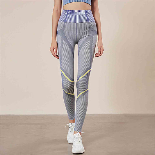 New Seamless High Elastic Fitness Pants Women's High Waist Tight- Fitting Slimming Hip lift Sports Pants Training Yoga Pants