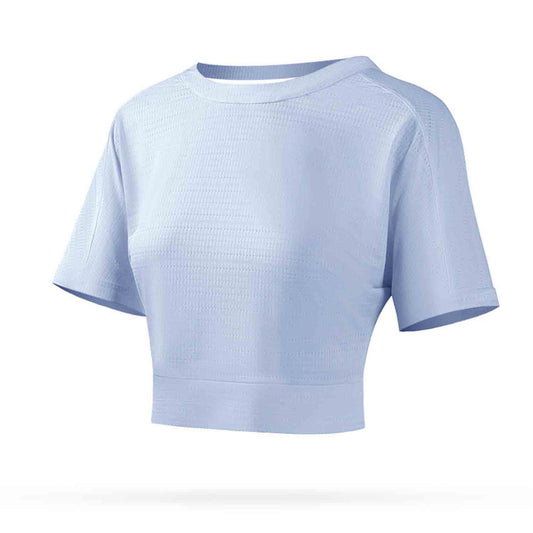 2022 Beauty Back Fitness Yoga  Clothes Women Loose Breathable Quick-drying Sports T-shirt Running Shirt Training Short Sleeve
