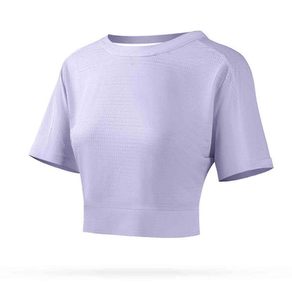 2022 Beauty Back Fitness Yoga  Clothes Women Loose Breathable Quick-drying Sports T-shirt Running Shirt Training Short Sleeve
