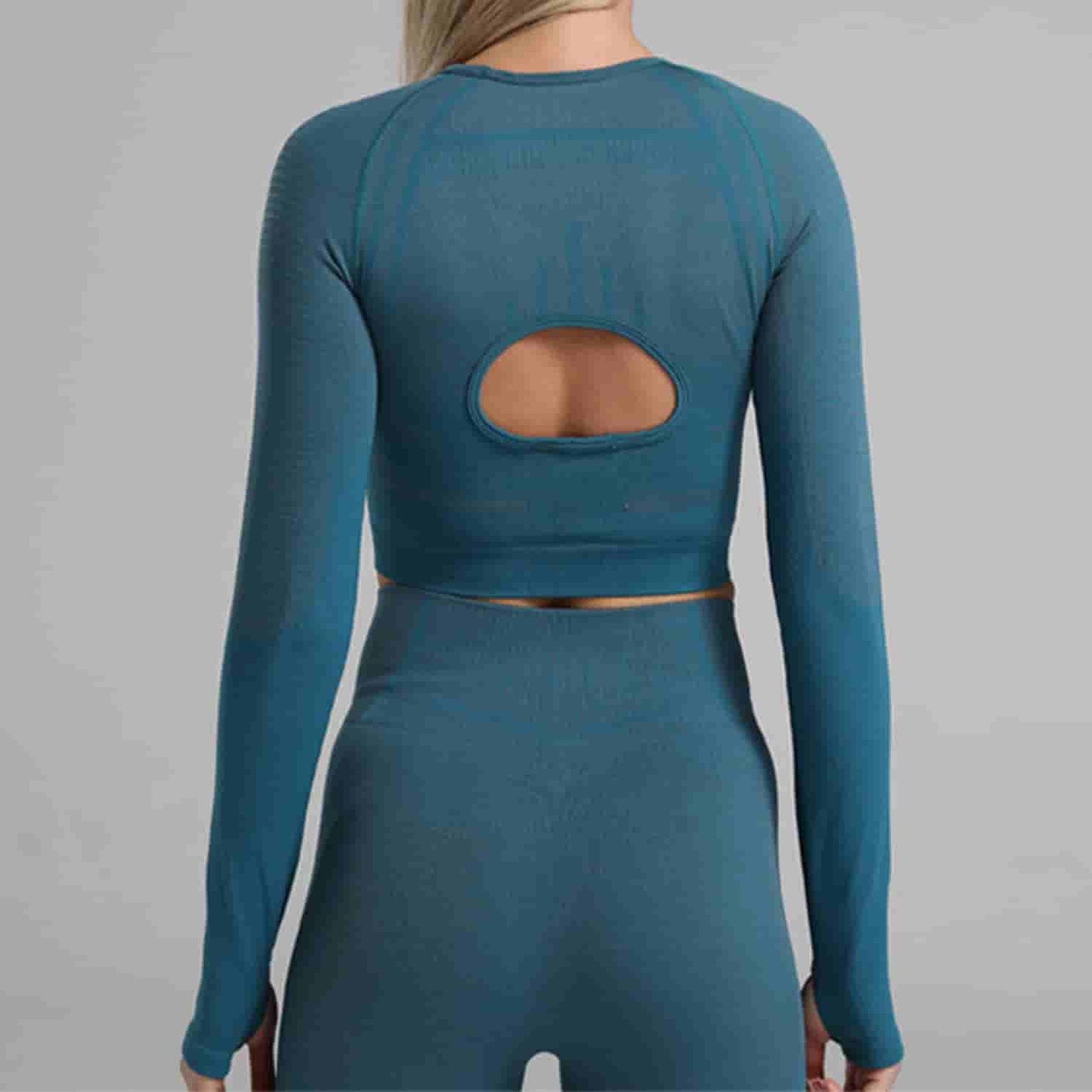Quick Dry  High Elastic Running Sports Fitness Clothes Tight-Fitting Sexy Belly Button Yoga Suit