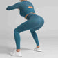 Quick Dry  High Elastic Running Sports Fitness Clothes Tight-Fitting Sexy Belly Button Yoga Suit