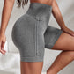 Women Gym Workout Seamless Shorts High Waisted Biker Scrunch Butt Booty Athletic Yoga Shorts
