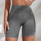 Women Gym Workout Seamless Shorts High Waisted Biker Scrunch Butt Booty Athletic Yoga Shorts